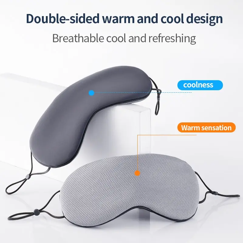 Korean Style Sleeping Eye Mask | Ice Silk, Dual Warm & Cool, Adjustable & Breathable
