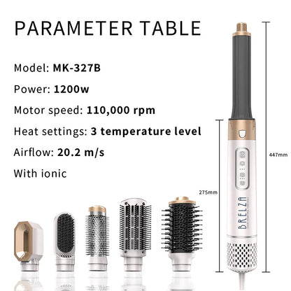 5-in-1 Hair Dryer & Volumizing Hot Air Brush | Brushless Motor Salon Styler