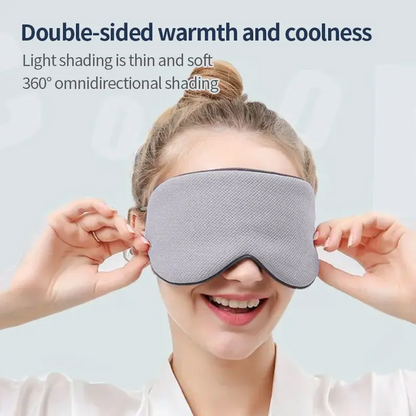 Korean Style Sleeping Eye Mask | Ice Silk, Dual Warm & Cool, Adjustable & Breathable