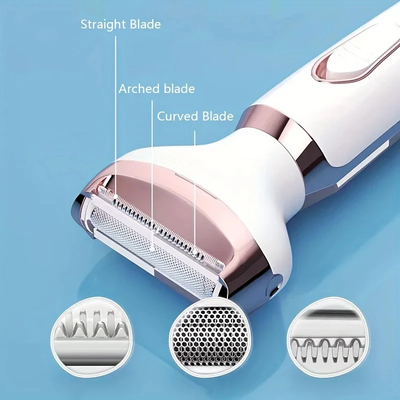 4-in-1 Electric Lady Shaver | Painless Hair Removal Epilator & Cordless Trimmer Razor for Women