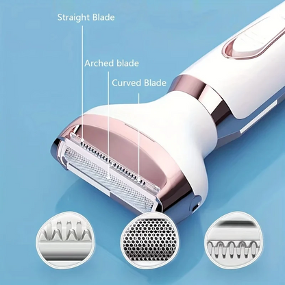 4-in-1 Electric Lady Shaver | Painless Hair Removal Epilator & Cordless Trimmer Razor for Women