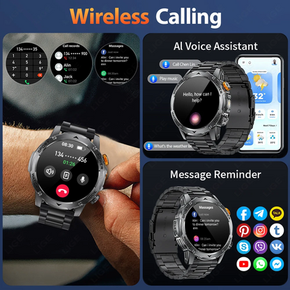 Huawei/Xiaomi Smart Watch | 1000mAh | BT Call | Waterproof