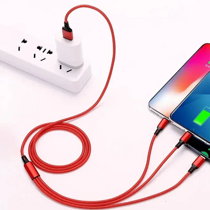 3-in-1 Fast Charging Cable ⚡ Type-C | Micro | iPhone