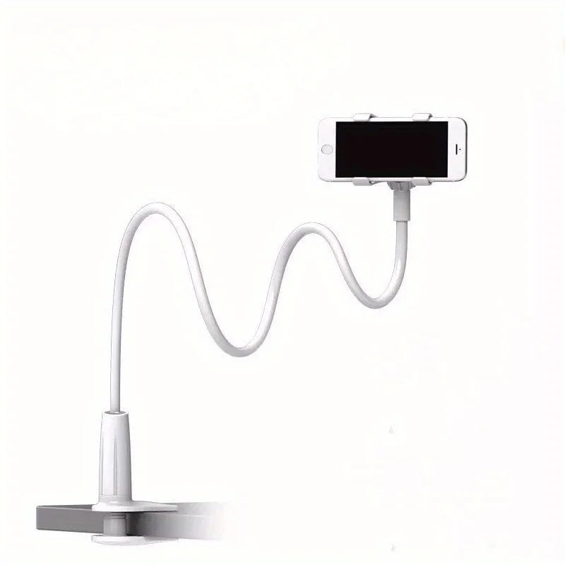 Lazy Gooseneck Phone Holder | Flexible Long Arm Clamp for Bedside, Desktop & Overhead Live Streaming