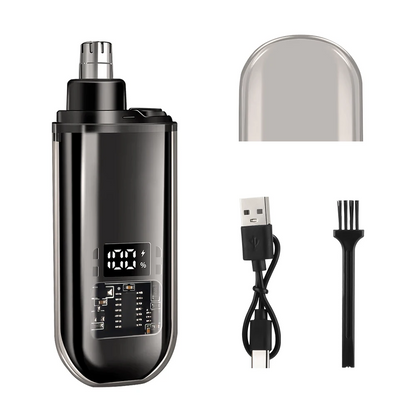 Portable Nose Hair Trimmer | USB Rechargeable Mini Electric Nose & Ear Hair Remover for Men