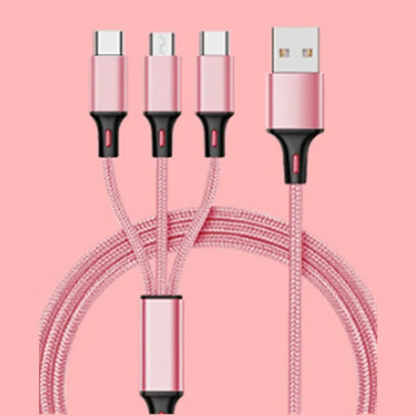 3-in-1 Fast Charging Cable ⚡ Type-C | Micro | iPhone
