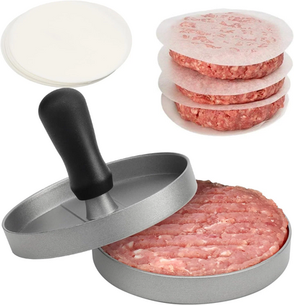 Aluminum Burger Press | Perfect Patty Maker Tool |  Easy Meat Shaping
