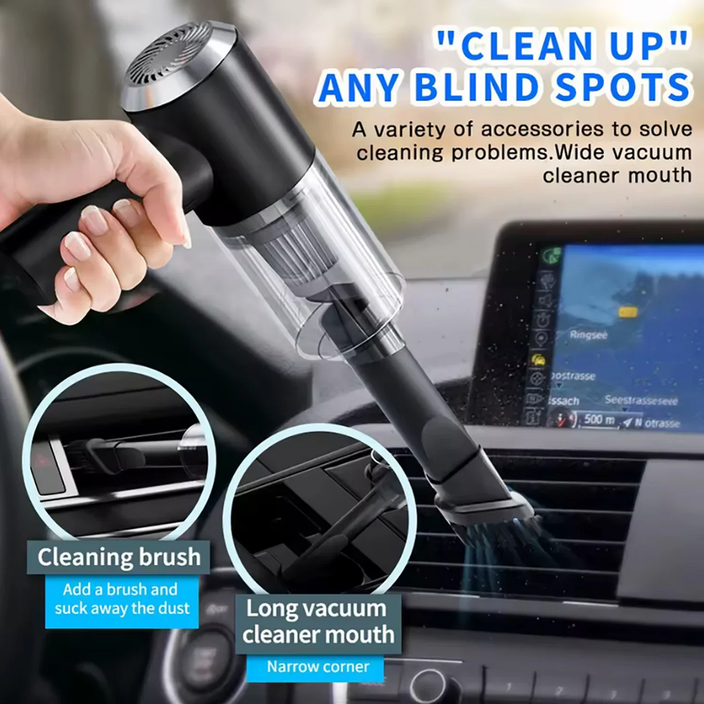 Handheld Car & Home Vacuum Cleaner | Compact, Portable, Multi-Purpose Cleaning Tool