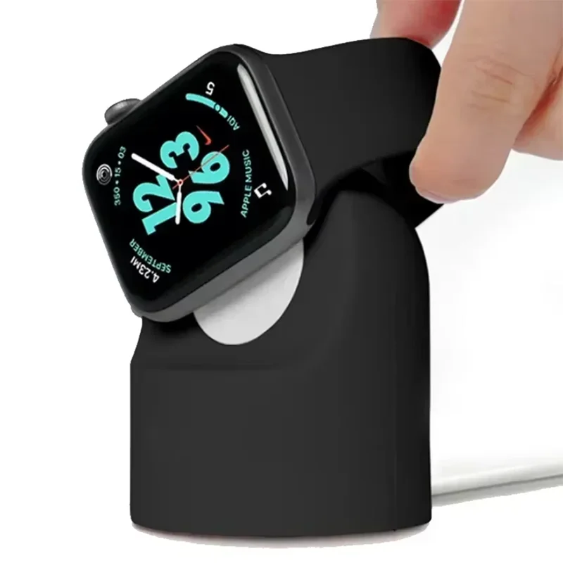 Apple Watch Charger Stand  | Silicone Dock Holder for Series 2–9 & Ultra