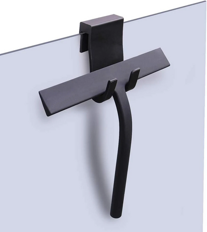 Matte Black Silicone Shower Squeegee | Streak-Free Cleaning
