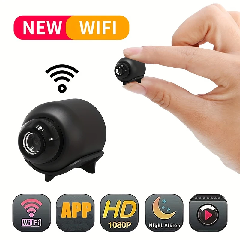 X5 Mini WiFi Camera 1080P HD | Night Vision, Motion Detection, Portable Surveillance Cam