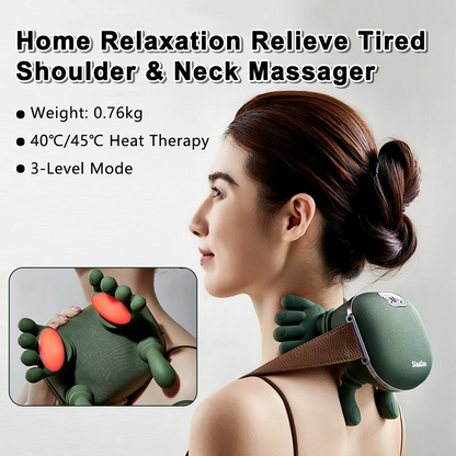 Electric Neck & Shoulder Massager | Heat + Deep Kneading