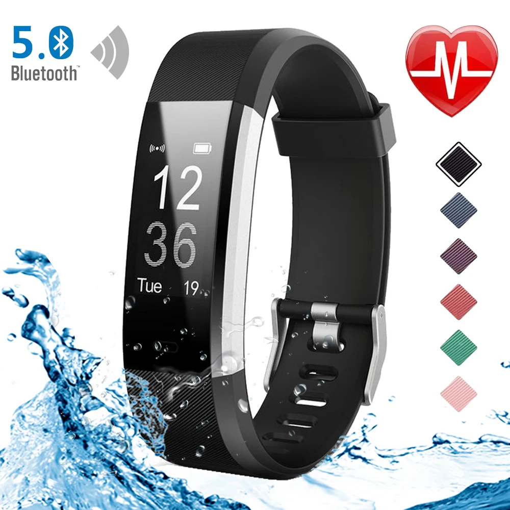 115Plus Smart Watch | Heart Rate, BP, Steps, Waterproof, Bluetooth Sports Watch (Available in Multi Colors)