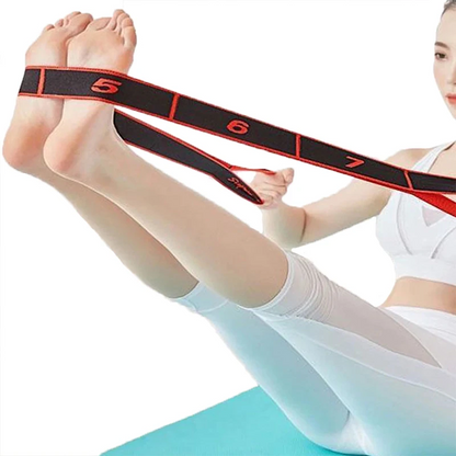 Yoga Stretch Resistance Bands | High Elasticity Multi-Segment Belt for Fitness & Assisted Stretching