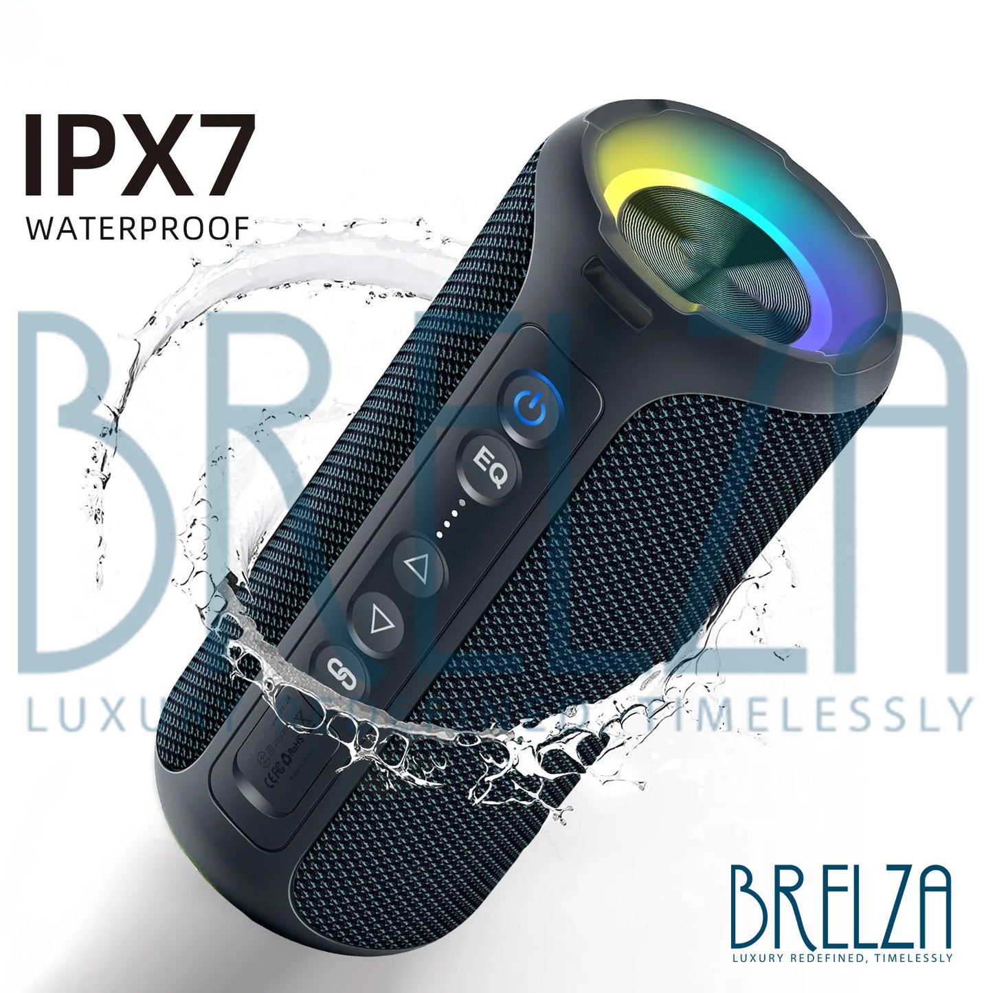 Portable Bluetooth Speaker | Deep Bass & 30H Playtime | IP7 Waterproof | Bluetooth 5.3 | Outdoor & Shower Ready