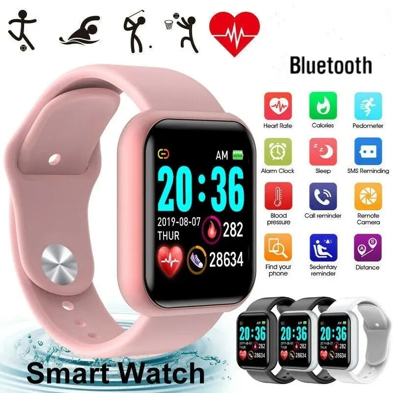 Smart Fitness Watch ⌚ | Bluetooth, Music, Sleep & Health Tracker for Men & Women