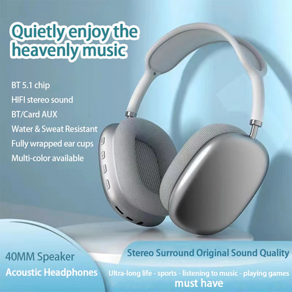 P9 Wireless Bluetooth Headset 🎮 | Sports & Gaming Earbuds with Mic & Noise Cancelling