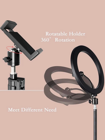 26cm LED Ring Light | Tripod | Adjustable Lighting for Video & Makeup