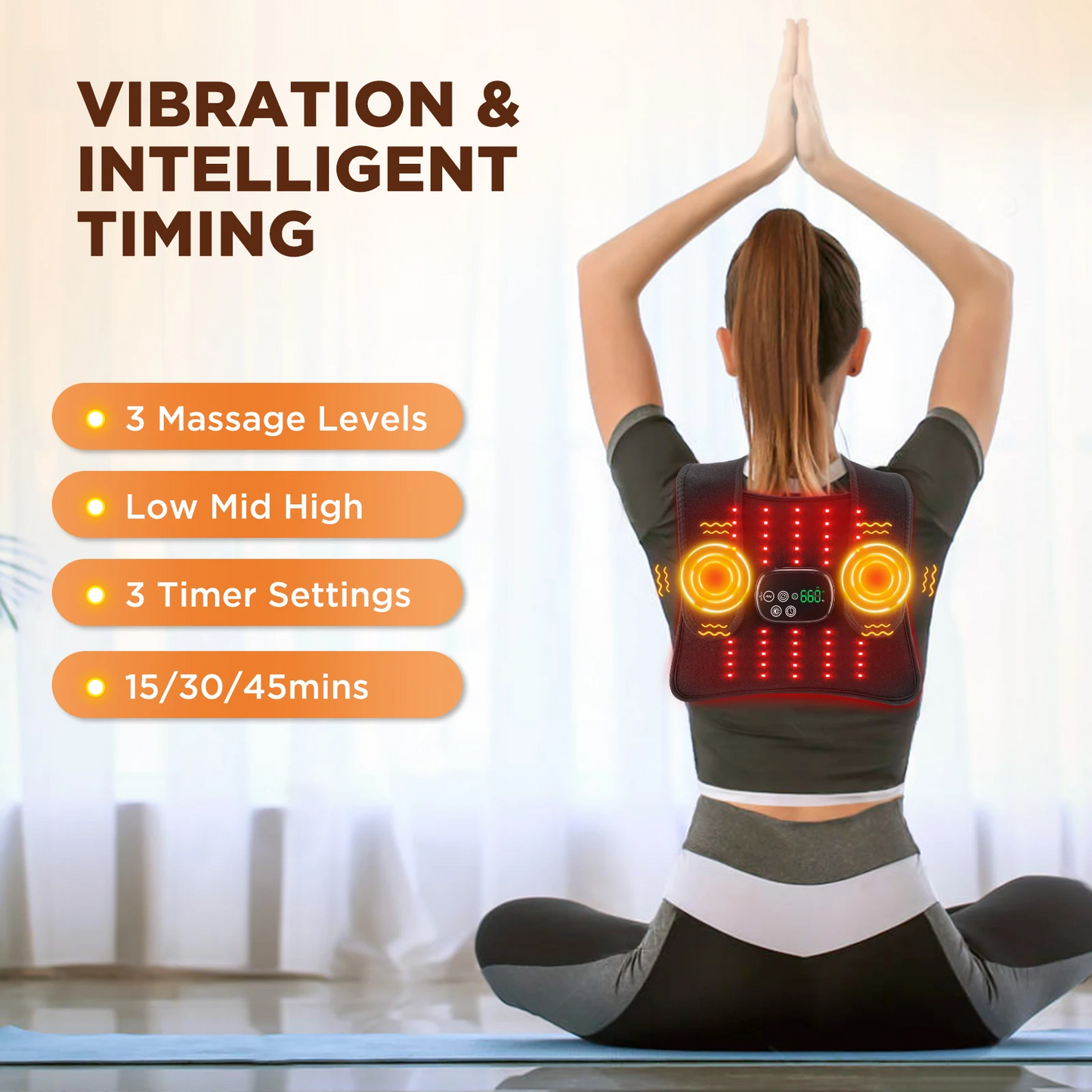 Electric Infrared Knee Massager – Heating & Vibration Therapy for Pain Relief!