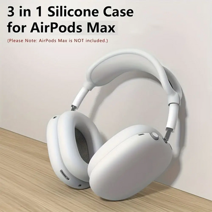 3-in-1 Silicone AirPods Max Case | Soft, Shockproof & Anti-Scratch Headphone Cover