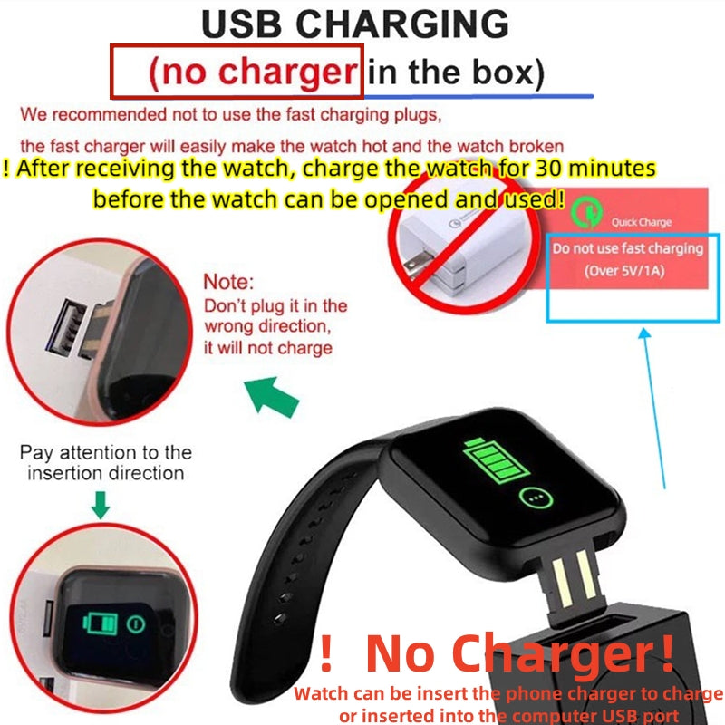 Smart Fitness Watch ⌚ | Bluetooth, Music, Sleep & Health Tracker for Men & Women