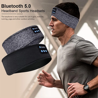 Bluetooth Headband Earphones | Wireless Sports & Sleep Headphones with Music & Eye Mask