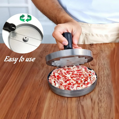 Aluminum Burger Press | Perfect Patty Maker Tool |  Easy Meat Shaping