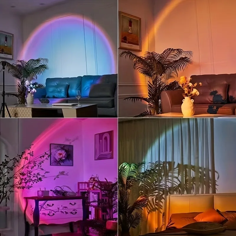 Sunset Projection Light | Remote-Controlled LED Mood Lamp for Warm Home Atmosphere