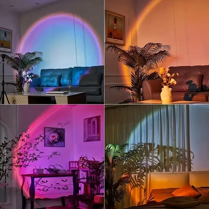 Sunset Projection Light | Remote-Controlled LED Mood Lamp for Warm Home Atmosphere
