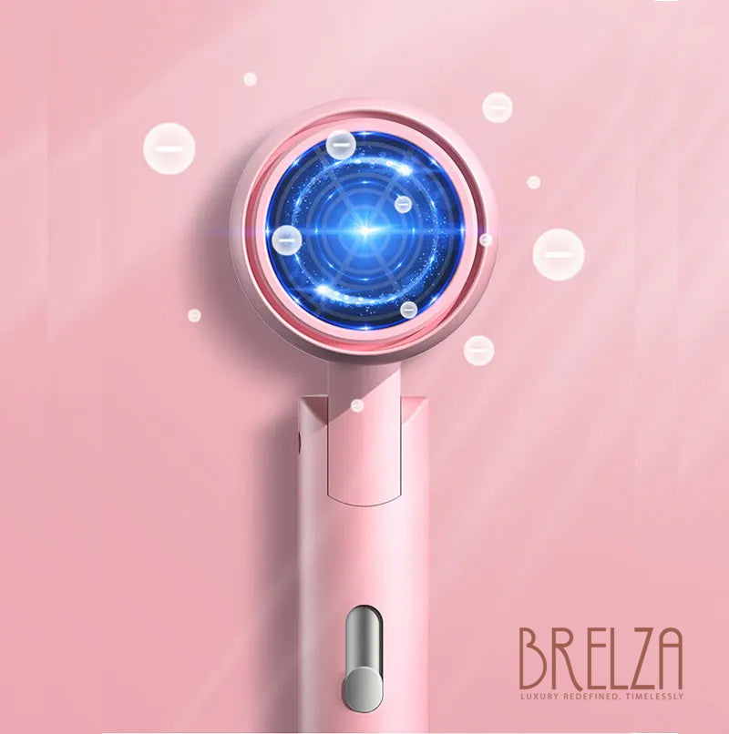 Mini Folding Hair Dryer | Portable Anion Blow Dryer with Carry Bag for Travel & Home