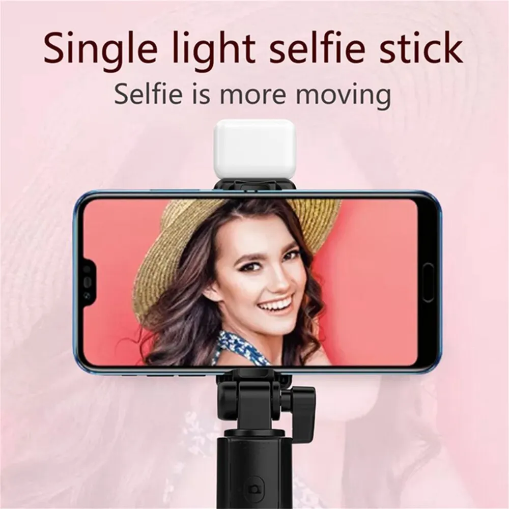 Portable Bluetooth Selfie Stick & Tripod | Remote Shutter, Fill Light & Extendable Phone Stand