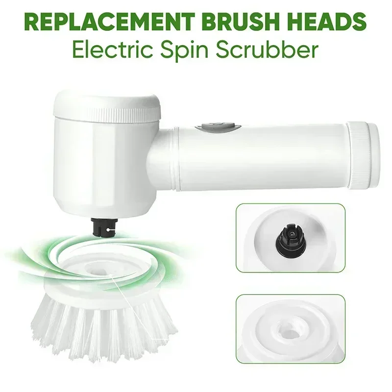 Cordless Electric Spin Scrubber | 5 Brush Heads for Home Cleaning