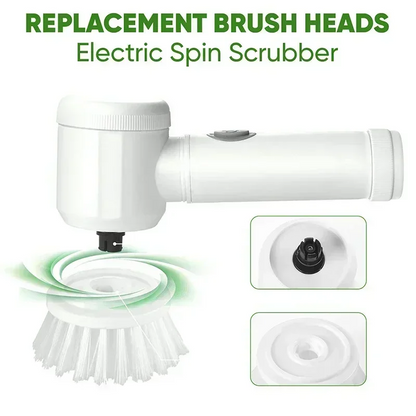 Cordless Electric Spin Scrubber | 5 Brush Heads for Home Cleaning
