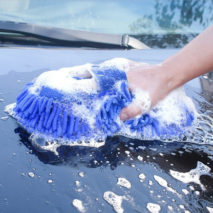 Car Wash Glove | Microfiber Chenille Cleaning Sponge for Auto Detailing