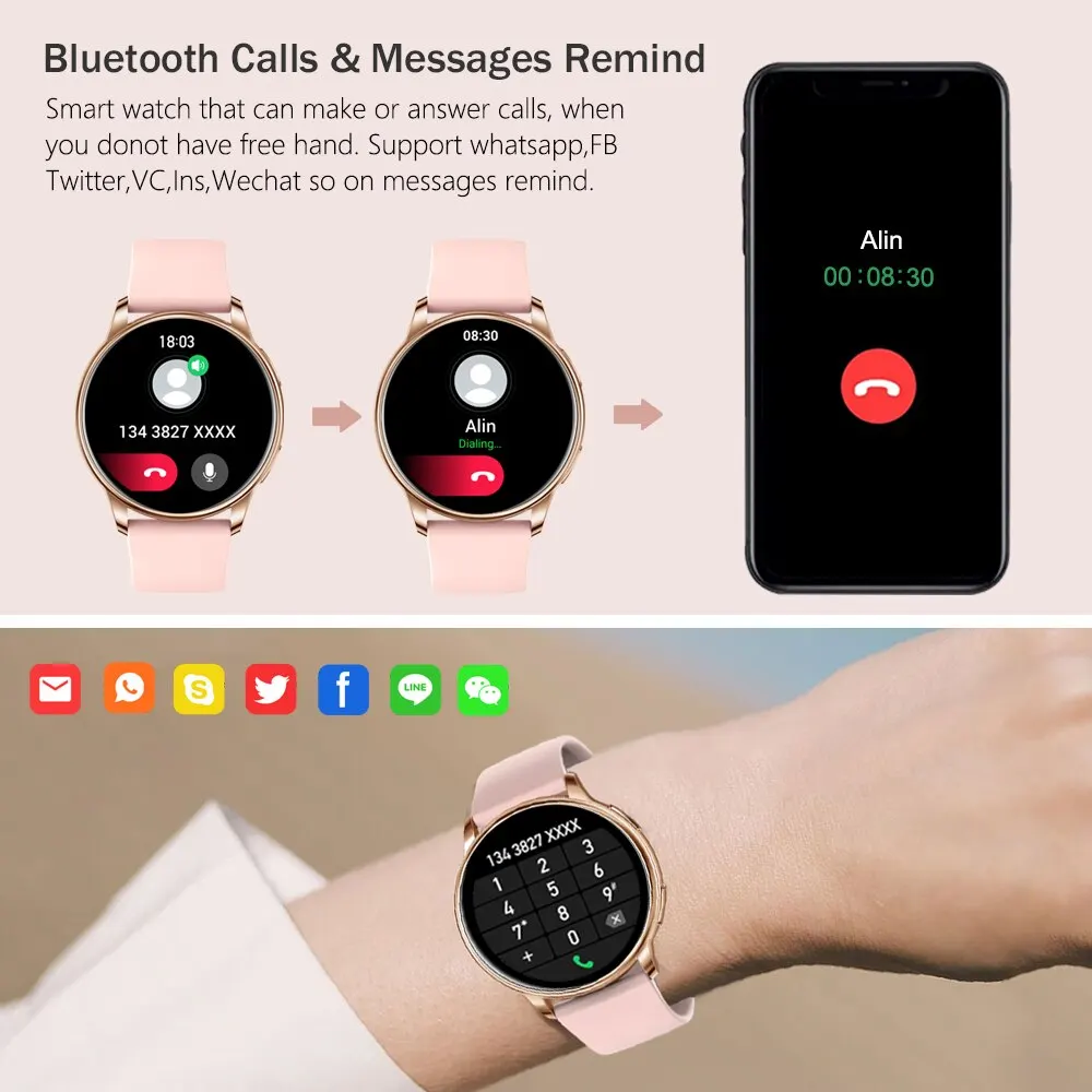 Y22 Smart Watch | Bluetooth Call, Custom Dial, Sport Fitness & Heart Rate Tracker