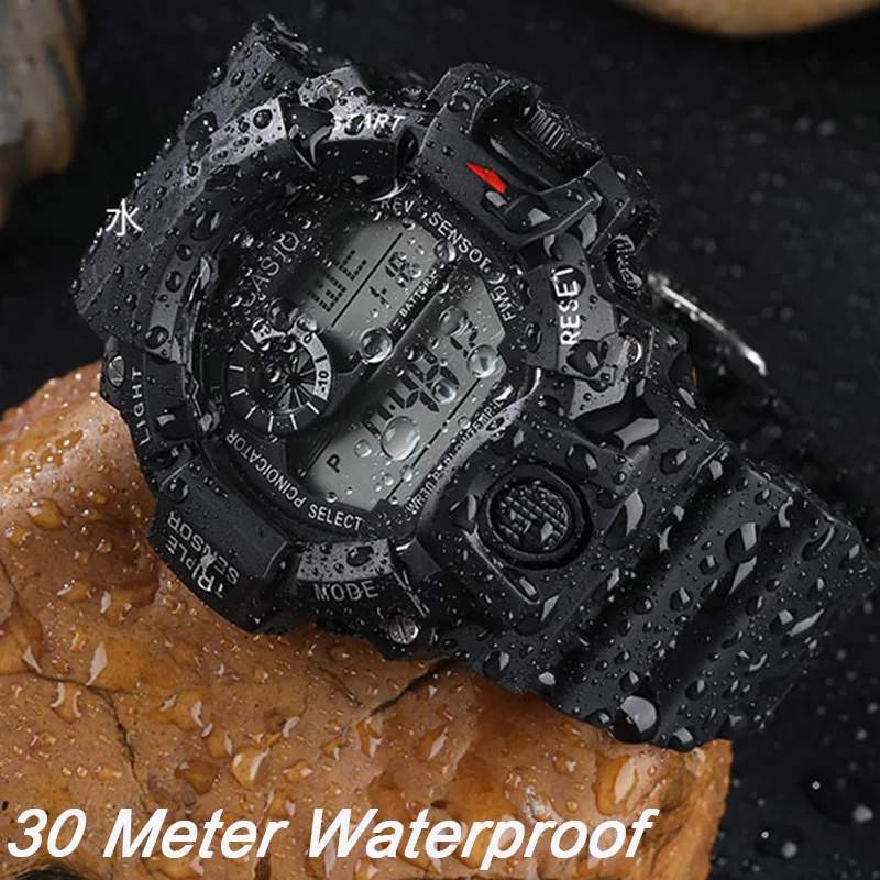 Fashion Men’s Sports Watch | Large Dial, Multifunctional, Waterproof & Luminous Military Style