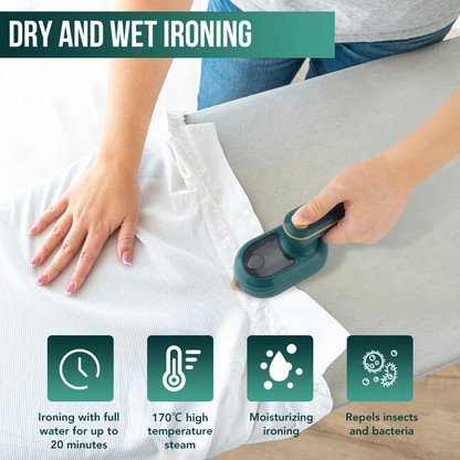 Mini Rotating Steam Iron | Portable Handheld Garment Steamer