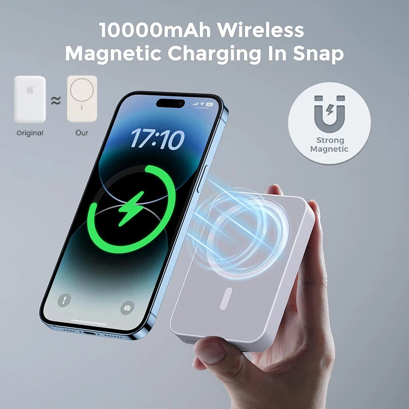 Magnetic Power Bank | Portable Fast Wireless Charger for Apple iPhone