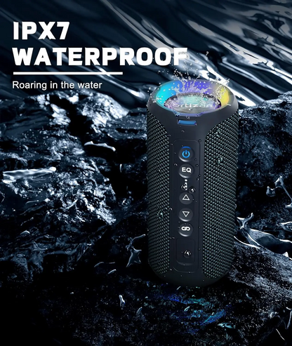 Portable Bluetooth Speaker | Deep Bass & 30H Playtime | IP7 Waterproof | Bluetooth 5.3 | Outdoor & Shower Ready