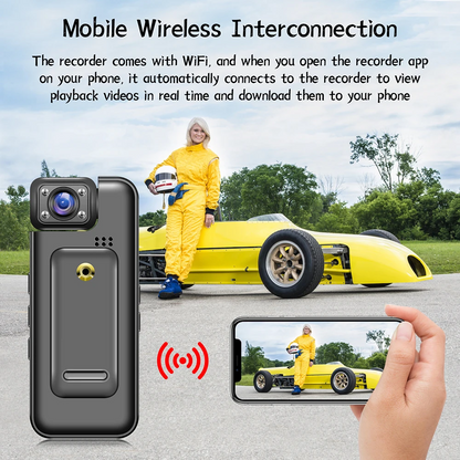4K Mini WiFi Camera | Portable BodyCam & Sports DV | Night Vision & Action Recording