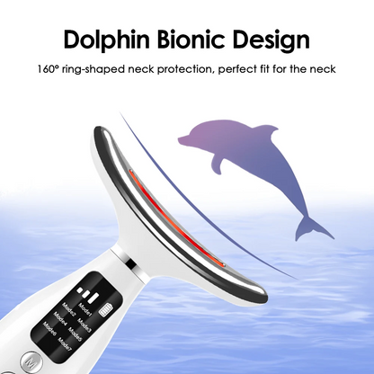 LED Neck & Face Massager 💎 7-Color Photon Therapy | Tighten & Lift Skin