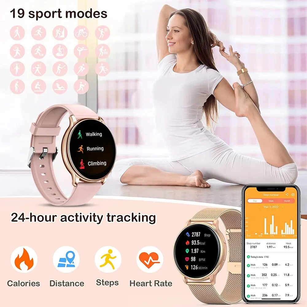 Y22 Smart Watch | Bluetooth Call, Custom Dial, Sport Fitness & Heart Rate Tracker