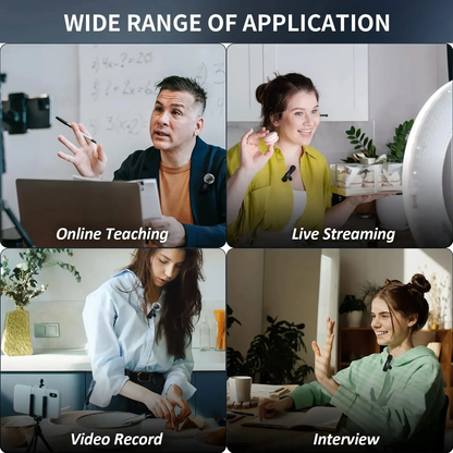 NEW Wireless Lavalier Microphone 🎧 | Mini Mic for iPhone, Android & Laptop – Live, Vlog, Gaming & Recording