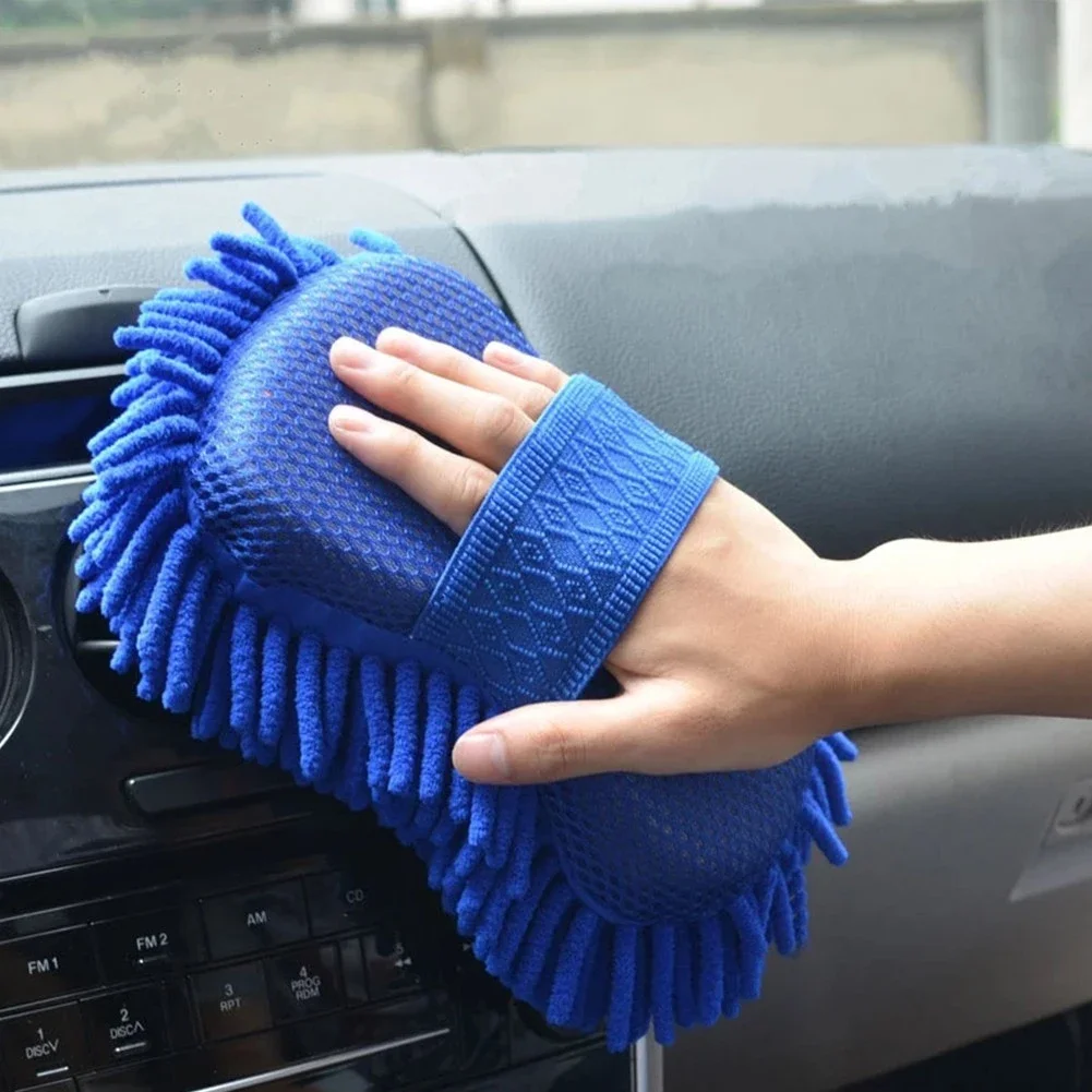 Car Wash Glove | Microfiber Chenille Cleaning Sponge for Auto Detailing