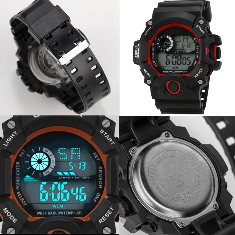 Fashion Men’s Sports Watch | Large Dial, Multifunctional, Waterproof & Luminous Military Style