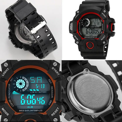 Fashion Men’s Sports Watch | Large Dial, Multifunctional, Waterproof & Luminous Military Style