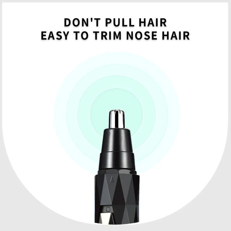 2-in-1 Nose & Beard Trimmer ✂️ | Rechargeable Men’s Eyebrow, Ear & Nose Hair Removal Machine