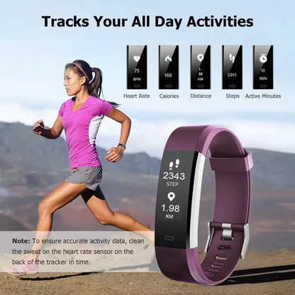 115Plus Smart Watch | Heart Rate, BP, Steps, Waterproof, Bluetooth Sports Watch (Available in Multi Colors)