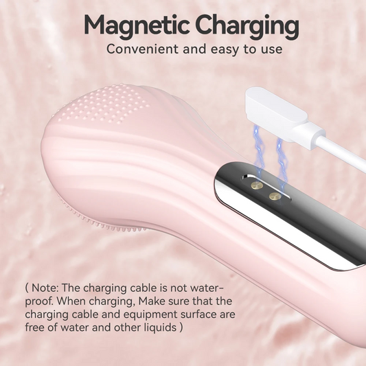 Sonic Face Brush Pro | Rechargeable Deep Cleansing Scrubber | Waterproof Exfoliating Skin Care Tool