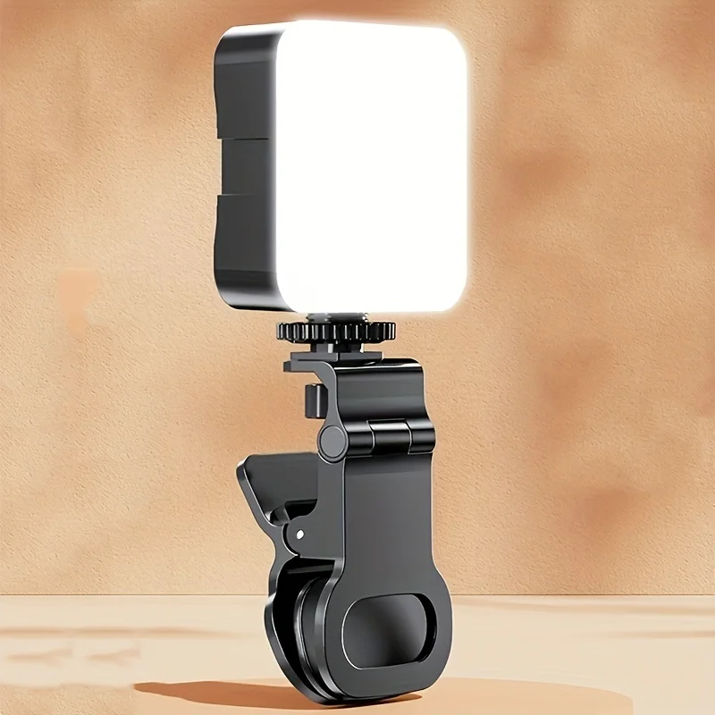 Mini Clip-On Mobile Fill Light | Portable, 3 Brightness Modes for Selfies & Beauty Shots